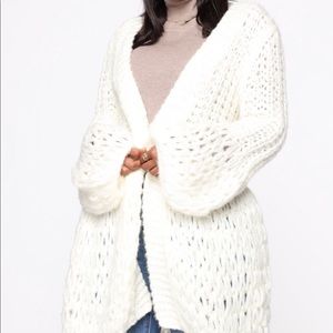 White Cardigan
